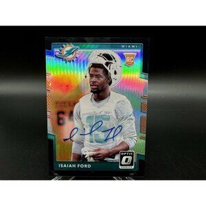 2017 Donruss Optic Rookies Auto Isaiah Ford #137 Rookie Auto RC Black /25